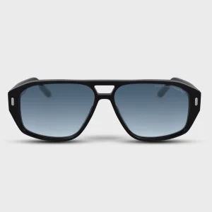 Vaanyard Velocity Sunglasses in Black Gloss at Eyes Optometrists Melbourne